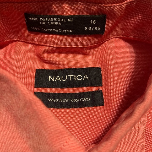 Red button down - Picture 2 of 3